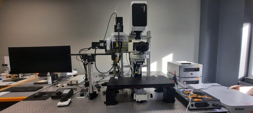 Dual upright Nikon Yokogawa CSY-X1 spining disc and the Nikon AX-R_LDI